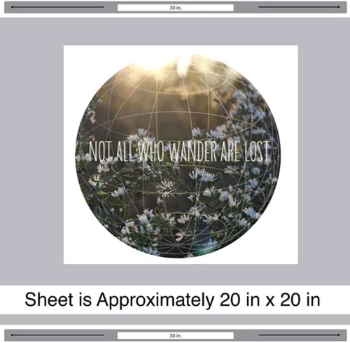 Miniatura 2 de No todos los que Wander Are Lost Muro Decal- Wanderlust pared cita Decal by chromantics