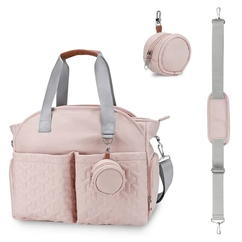 Miniatura 9 de Bolsa para extractor de leche – Bolsa de pañales para bebé con funda para laptop y bolsillo de aislamiento, se adapta a la mayoría de extractores