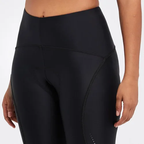 Miniatura 3 de BALEAF Pantalones de ciclismo para mujer, de cintura alta, 4D, acolchados, pantalones cortos capri de ciclismo 34, bolsillos UPF50+