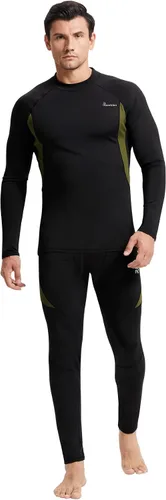 Miniatura 8 de romision 2 Pack Thermal Underwear for Men Long Johns Fleece Lined Hunting Gear Bottom Top Set Base Layer Cold Weather XS-4XL