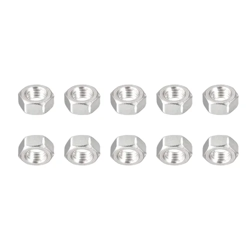 Miniatura 12 de DTGN Tuercas hexagonales M1.0.236x0.014 in (DxP), paquete de 25, buenas para reparación de garaje en casa, tuercas hexagonales de acero inoxidable