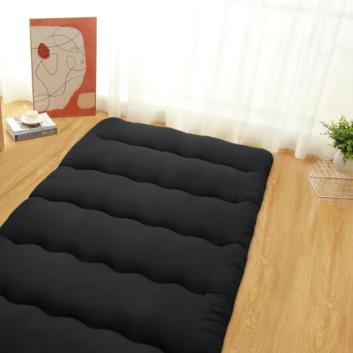 Miniatura 3 de ROYGROW Colchón de futón japonés para niños, colchón de futón japonés tamaño individual, tapete para dormir, tapete de tatami, almohadilla