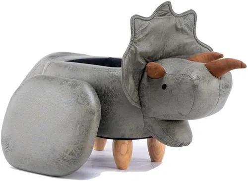 Miniatura 11 de Home 2 Office Harry The Cow Otomana con almacenamiento para decoración de dormitorio, sala de juegos o sala de recreación, mueble suave