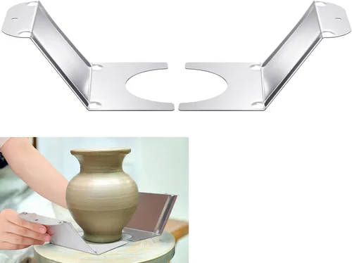 Yaocom 1 par de levantadores de ollas de arcilla de 5 pulgadas de ancho, herramientas de elevación de olla de arcilla de aluminio, herramientas de
