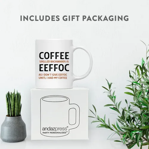 Miniatura 4 de Andaz Press Taza de café divertida de cerámica de 11 onzas – Come Out Now I've Had My Coffee Tazas de café divertidas para hombres y mujeres