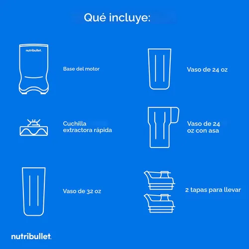 Miniatura 11 de NutriBullet Ultra Personal Blender NB50500BR, 32 onzas, Latón