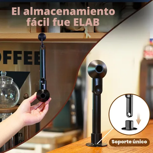 Miniatura 4 de Cuchara de café con embudo para café molido, proteína en polvo y té, para recarga reutilizable de taza K, 2 cucharadas sin desorden, diseño de Negro