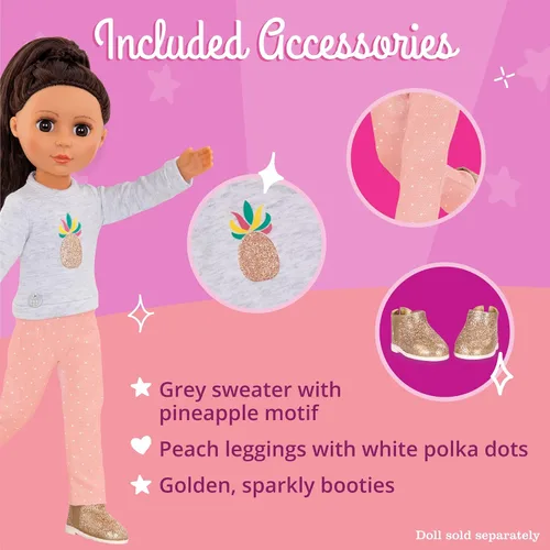Miniatura 11 de Glitter Girls Accesorios para muñecas de 14 pulgadas - Juego de mochila y fiesta de pijamas - Tie - Saco de dormir teñido, almohada arcoíris