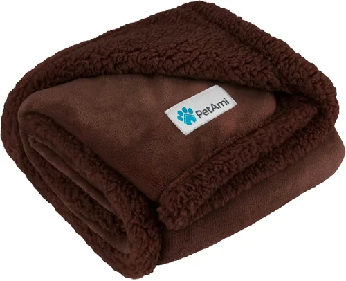 Miniatura 16 de PetAmi Manta para perros pequeños y medianos, manta de cama para mascotas, gatos, cachorros, gatitos, funda de vellón para muebles, protector