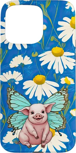 Miniatura 27 de Adorable pig piglet with butterfly wIngs daisy flower sweet Case for iPhone 12 mini