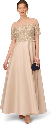 Miniatura 4 de Adrianna Papell Vestido de tafetán con cuentas para mujer