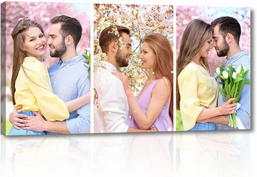 Miniatura 10 de LZIMU Lienzo de fotos de collage personalizado, arte de pared, lienzo de imágenes personalizadas, lienzo para decoración del hogar