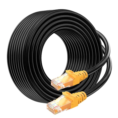 Cable Matters Cable Ethernet Cat 6A de cobre puro de 10 Gbps 24 AWG – 100 pies, [clasificación de entierro directo, impermeable y resistente a la