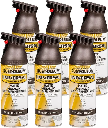 Miniatura 41 de Rust-Oleum 245197 Pintura en aerosol universal para todas las superficies, 12 onzas, negro satinado