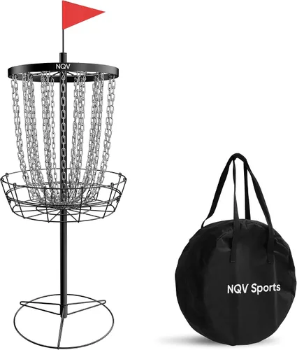 Miniatura 9 de NQV PRO Disc Golf Basket,Heavy Duty 24 Chain Portable Target with Transit Bag, Outdoor/Indoor