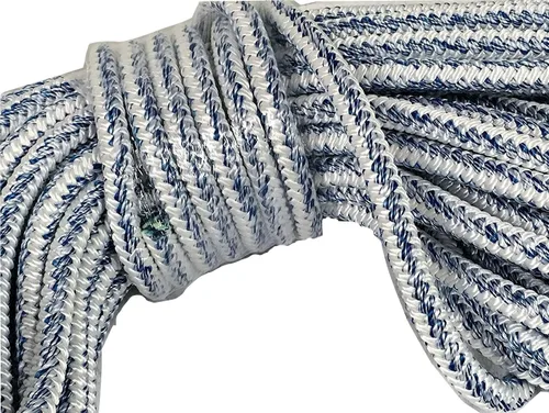 Miniatura 2 de Blue Ox Rope Cuerda de toro Arborist de 3/4 pulgadas por 150 pies, 12 portadores de 24 hebras, blanco/azul, fabricada en los Estados Unidos