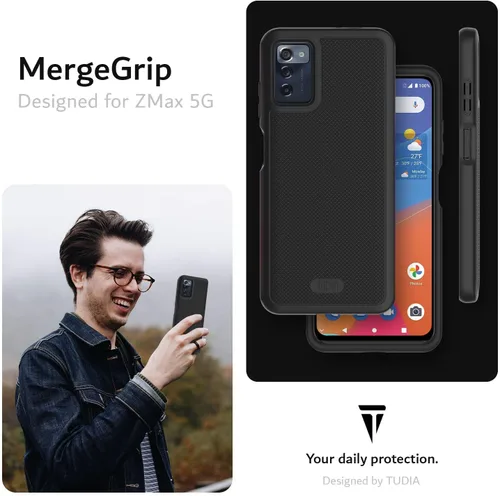 Miniatura 7 de TUDIA MergeGrip DualShield - Funda resistente para celular ZMAX 5G