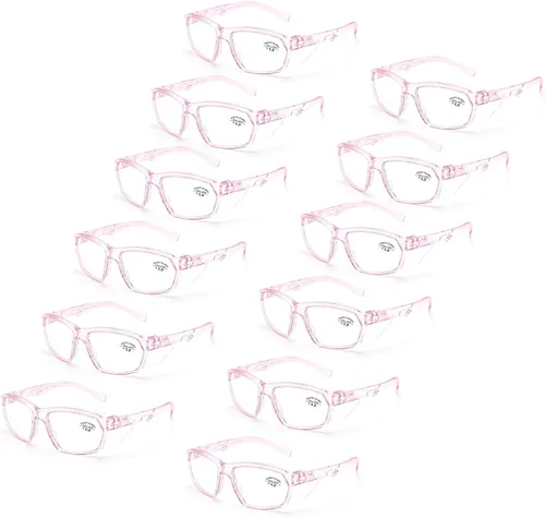 Miniatura 48 de ProtectX Anteojos de seguridad clásicos, lentes antivaho resistentes a los arañazos, gafas protectoras para el trabajo, interior/exterior, ANSI Z87.1