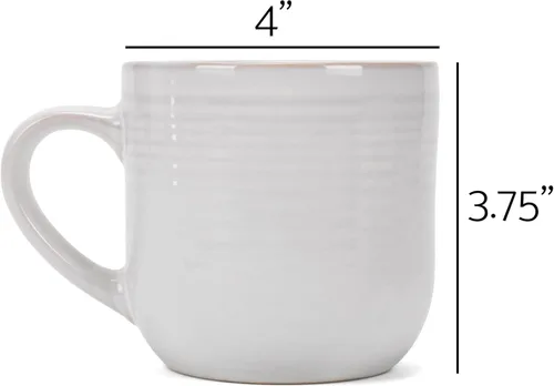 Miniatura 5 de Elanze Designs Taza de café de cerámica con esmalte reactivo brillante de 17 onzas líquidas para la cocina de todos los días, grado alimenticio