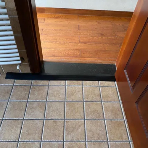 Miniatura 4 de KADEUX Tira de transición de alfombra a azulejos, cubierta de umbral de PVC para puerta, alfombra y suelo, tira de transición autoadhesiva