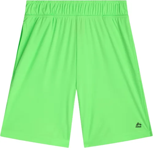 Miniatura 5 de RBX Pantalones cortos deportivos para niños, paquete de 4 pantalones cortos de malla polar de rendimiento para correr, gimnasio, baloncesto