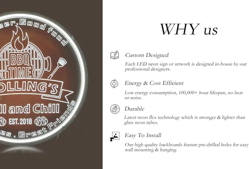 Miniatura 6 de Letrero de neón personalizado para bar de cócteles, regulable, con nombre personalizado, para cócteles de neón del año EST, letrero iluminado