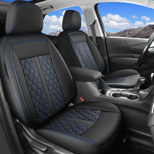 Miniatura 10 de Huidasource Fundas para Asientos Delanteros para Nissan Titan 2016-2024, Almohadilla de Asiento de Falso Cuero Impermeable para Titan/Titan XD SV