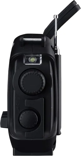 Miniatura 2 de Kaito KA500IP-BLK Voyager Solar/Dynamo AM/FM/SW NOAA Radio meteorológica con alerta y cargador de teléfono celular, color negro