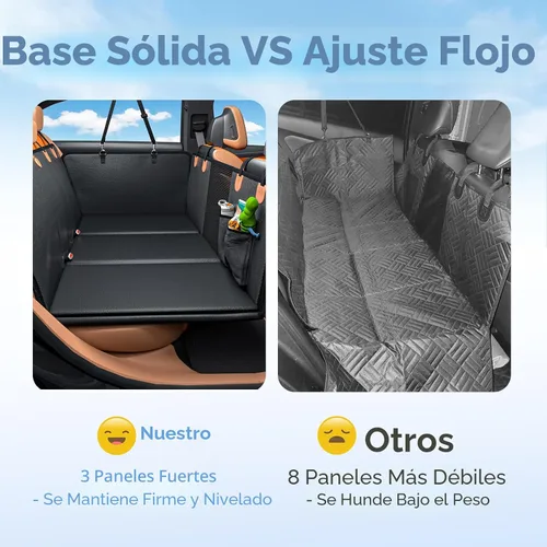 Miniatura 5 de MYJAQI Extensor de Asiento Trasero para Perros, Funda Impermeable para Asiento de Carro para Asiento Trasero con Fondo Duro, Material Mejorado 2026