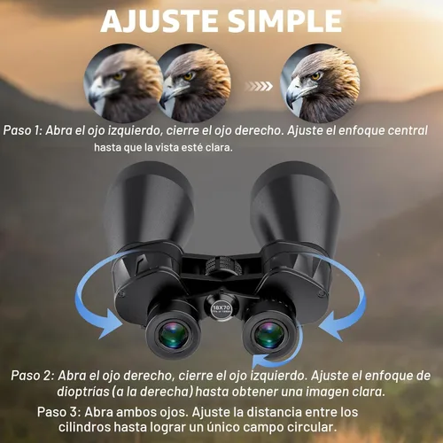 Miniatura 7 de Prismáticos Sogries 18x70 para adultos de alta potencia, prismáticos de gran apertura de 70 mm para astronomía de larga distancia, impermeables y a