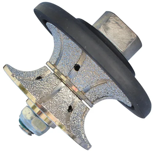 Miniatura 14 de Rueda de perfil de diamante/muela de perfil Bullnose completa 0.787 in 3/4 "de alto para amoladora pulidora azulejo granito mármol hormigón modelado