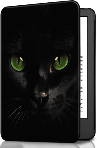 Miniatura 25 de Funda para Kindle básico de 6 pulgadas (11.ª generación), múltiples ángulos, piel sintética, delgada, con función de encendido y apagado automático