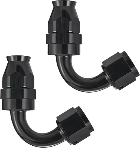 Miniatura 25 de EVIL ENERGY 6AN PTFE montaje extremo manguera montaje 180 grados negro para manguera de PTFE solamente 2PCS