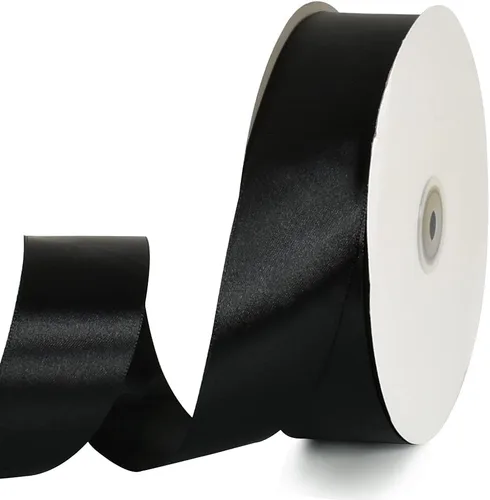 Miniatura 88 de TONIFUL 1-1/2 Pulgadas (40mm) x 100 Yardas de Cinta de Satén Verde Oscuro Ancha de Tela Sólida para Envolver Regalos, Cinta para Silla, Cinta