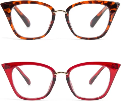 Miniatura 10 de Paquete de 2 lentes de lectura de ojo de gato para mujer