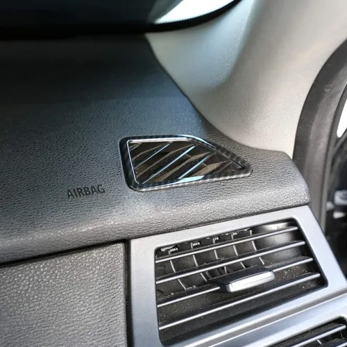 Miniatura 5 de Marco de ventilación de plástico ABS para salpicadero de coche, accesorios para BMW X5 X6 E70 E71 2008-2013, conducción a la izquierda