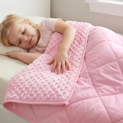 Miniatura 21 de MAXTID Manta con Peso para Niños de 3 Libras Mantas Pesadas Reversibles Negras 36"x48" Manta Cálida Hush Regalos Negro