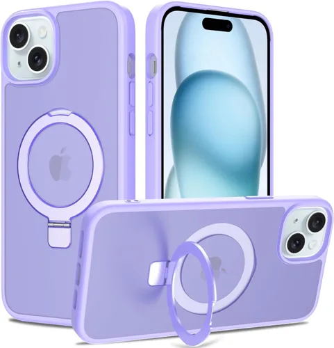 Miniatura 36 de Funda con soporte ultra magnético para iPhone 17 Pro Max [protección militar contra caídas] [compatible con MagSafe] a prueba de golpes, translúcida