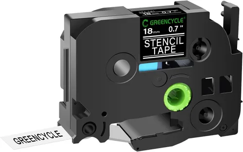 Miniatura 10 de GREENCYCLE Compatible con Brother STE 161 1-1/2" 1.417 in solución móvil Stencil Etch cinta de etiquetas para PT-3600, PT-530, PT-550, PT-9200DX