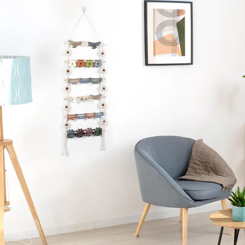 Miniatura 5 de SNOWSTAR Organizador de Pinzas de Pelo con Flor, Soporte Colgante para Pinzas de Pelo y Almacenamiento para Mujeres y Niñas, Perchero para Pinzas
