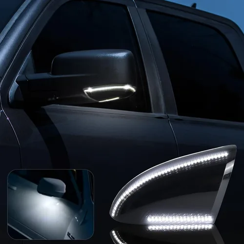 Miniatura 3 de Switchback - Luz LED para espejo lateral intermitente para Dodge Ram 1500 2500 3500 Ram 1500 2009-2018 y Ram 2500 3500 10-18, lente ahumada