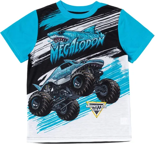 Miniatura 2 de Monster Jam Grave Digger Megalodon El Toro Loco - Camisa de pijama y pantalones cortos