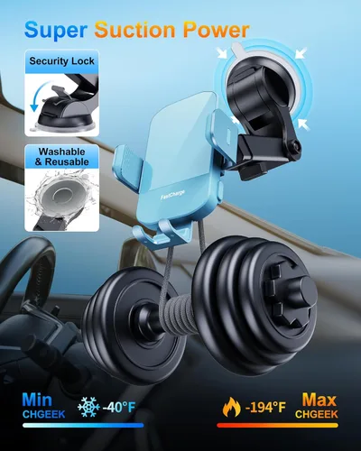 Miniatura 5 de Cargador inalámbrico para automóvil, carga rápida de 15 W, soporte de teléfono para iPhone 15 14 13 12 11 Pro Max Xs, Samsung Galaxy S24 Ultra S23