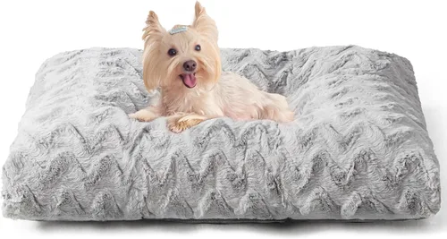 Miniatura 17 de EHEYCIGA Cama lavable para perros medianos para jaula de 29 x 21 pulgadas, almohadilla reversible para perreras para perros con un peso de hasta 35