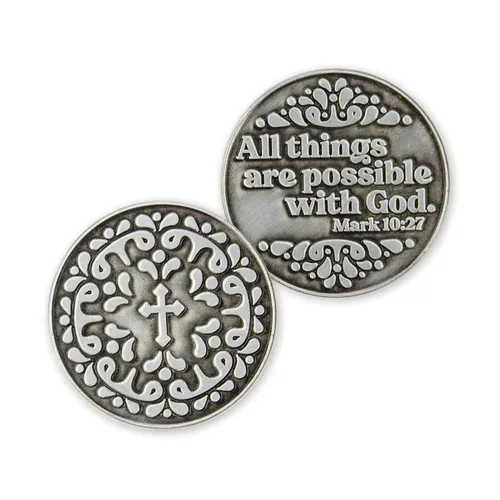Miniatura 8 de All Things Are Possible - Moneda de expresión de amor, paquete a granel de 10 regalos de agradecimiento para policías y militares, ficha de recuerdo