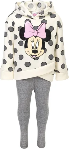 Miniatura 5 de Disney - Sudadera con capucha y leggings de vellón con diseño de Minnie Mouse