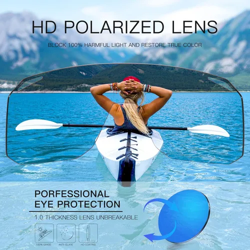 Miniatura 3 de KAPVOE Gafas de sol polarizadas para ciclismo, deportes, UV400, para correr, pesca, béisbol, para hombres y mujeres, K62 Azul