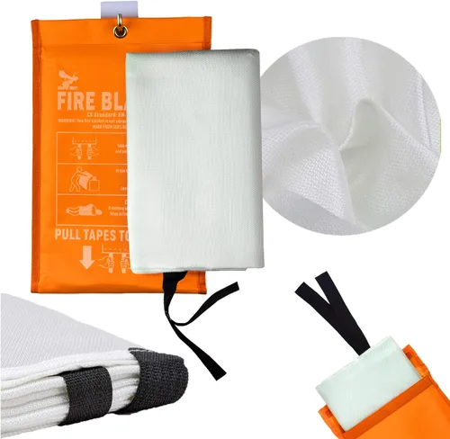 Miniatura 12 de Supa Ant Manta de emergencia contra incendios para el hogar y la cocina, paquete de 2 unidades, 1500F de alta visibilidad (brilla en la oscuridad)