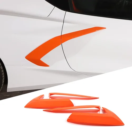 Miniatura 9 de Sekhyna Marco de ajuste de salida de aire para guardabarros lateral de carrocería de automóvil compatible con Chevrolet Corvette C8 Stingray
