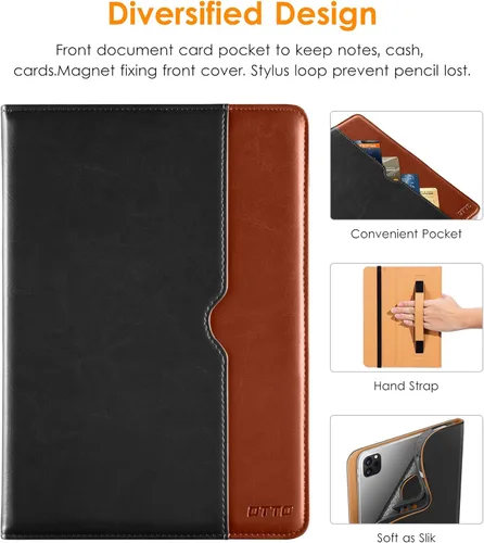 Miniatura 4 de DTTO para iPad Pro 12.9 6ª / 5ª / 4ª / 3ª generación Funda 2022/2021/2020/2018, Funda de cuero tipo folio con soporte integrado para lápiz Apple